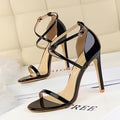 Elegant Patent Strap Heels