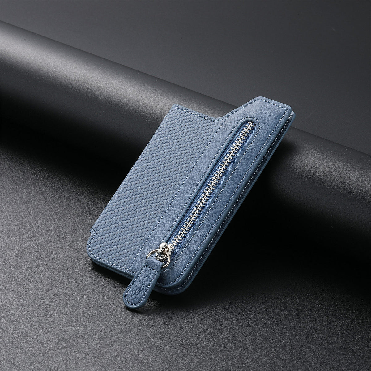 Multi-Functional Phone Card Holder with Zipper and Stand