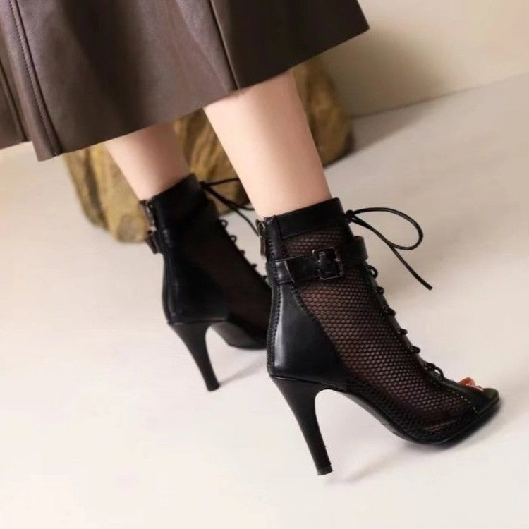 Autumn Splendor Peep-Toe Dance Boots