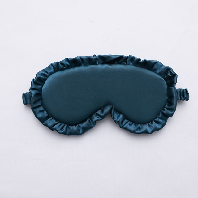 Luxury Silk Ruffle Eye Mask