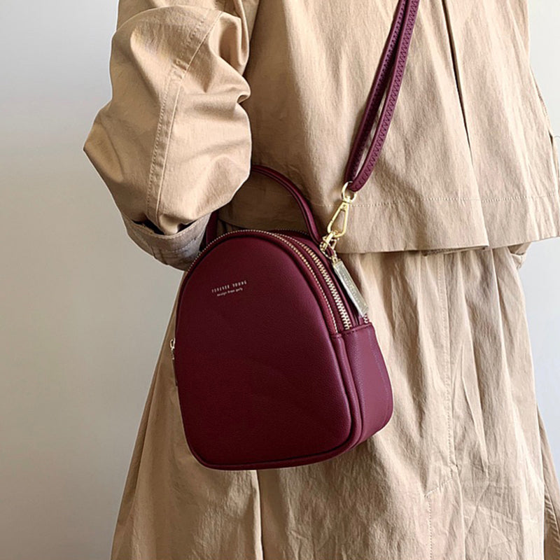 Chic Leatherette Mini Backpack