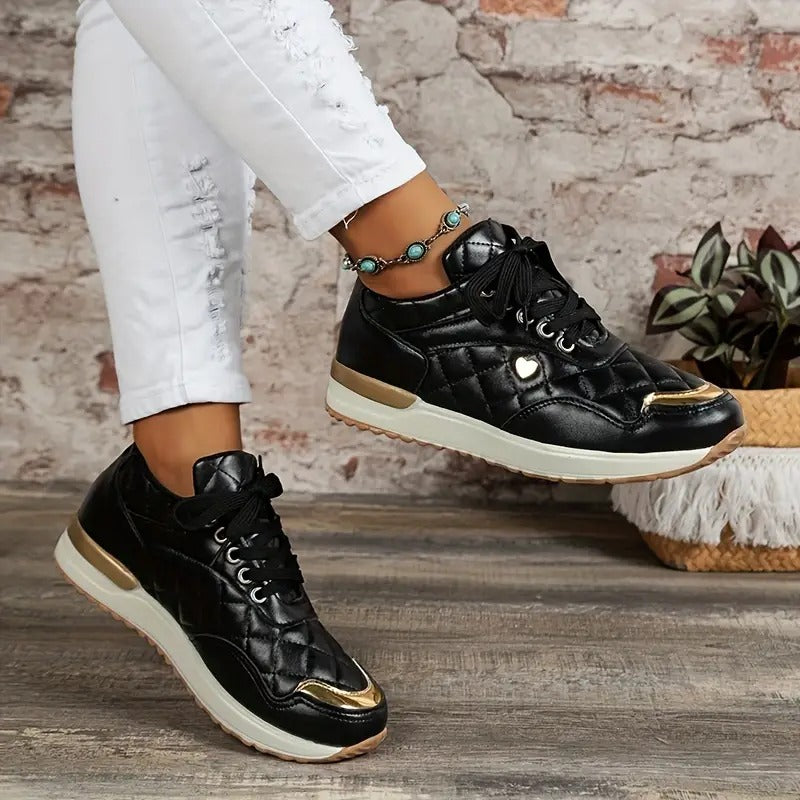 Elegant Quilted Casual Trainers