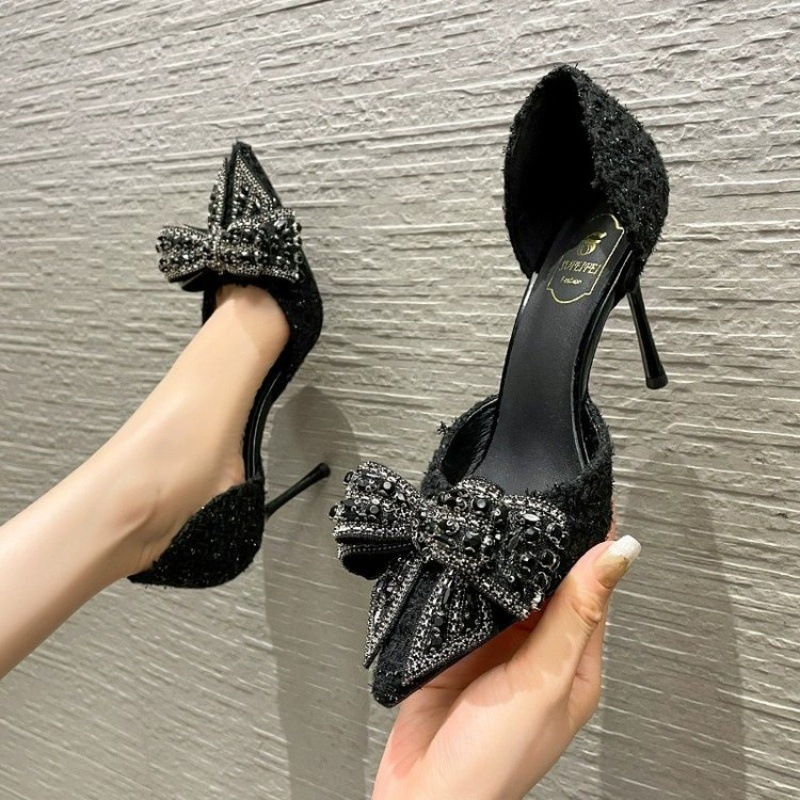 Elegant Rhinestone Stiletto Sandals