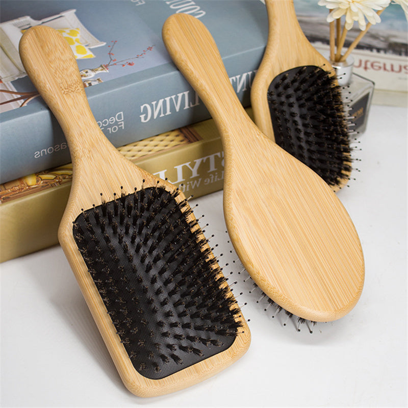 Bamboo Elegance Scalp Massager Comb