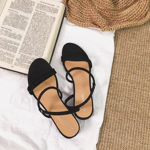 Chic Strap Square Heel Sandals
