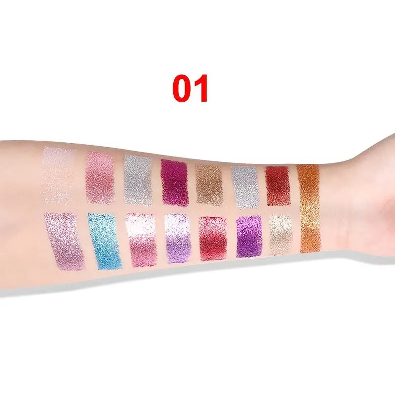 Radiant 15-Color Sparkle Palette