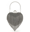 Elegant Crystal Tassel Clutch