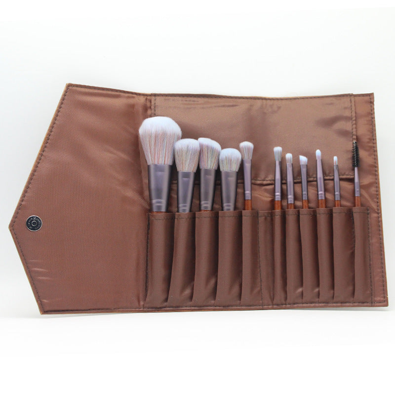 Elegant Microfiber Cosmetic Brush Ensemble