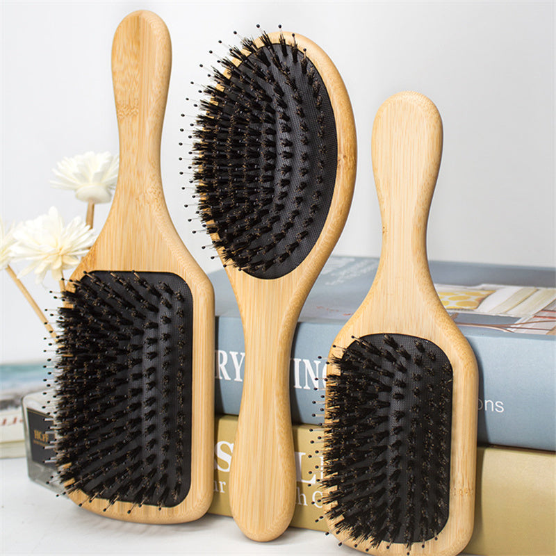 Bamboo Elegance Scalp Massager Comb