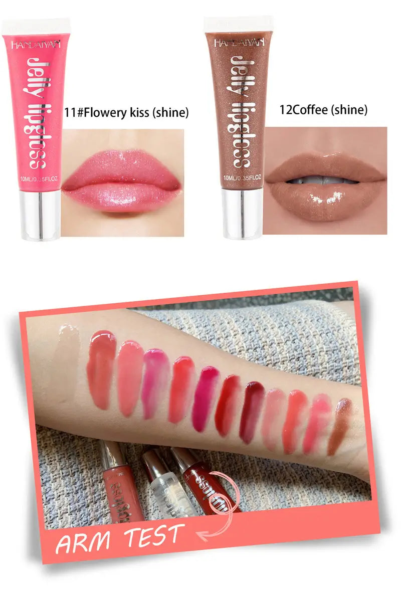 Lustrous Lip Gloss - Candy Color Jelly & Plumping Oil