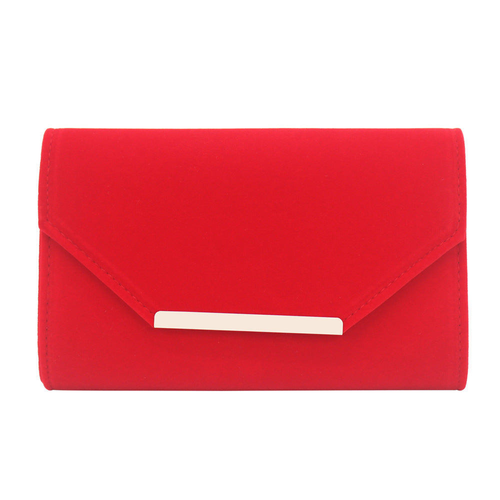 Elegant Flannelette Envelope Clutch Bag for Women