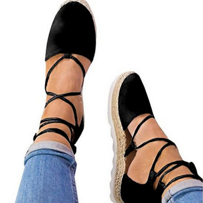 Elegant Cross-Strap Platform Sandals