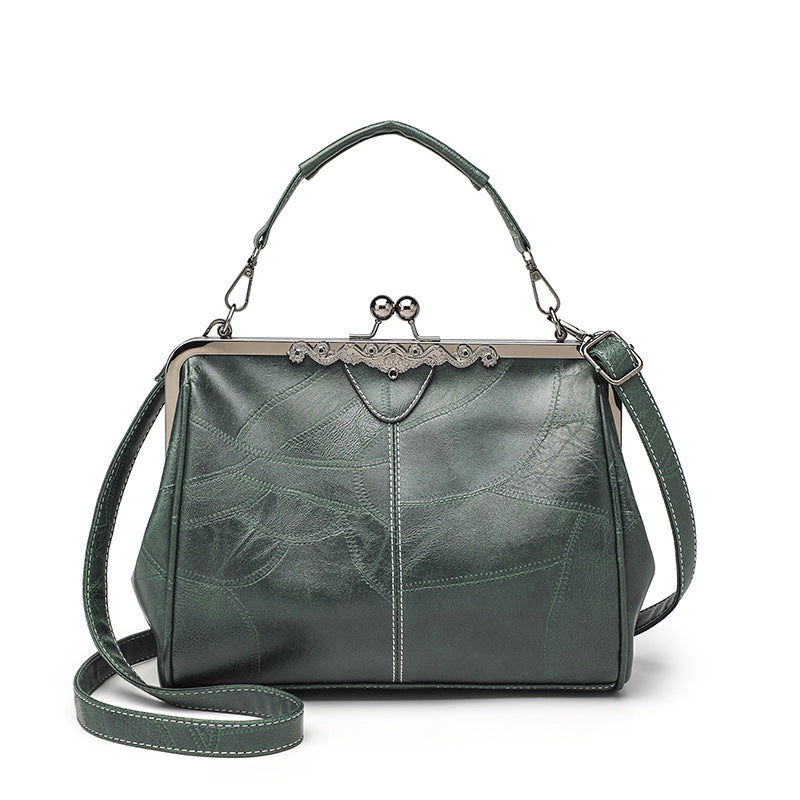 Annmouler Designer Vintage Luxury PU Leather Tote Bag