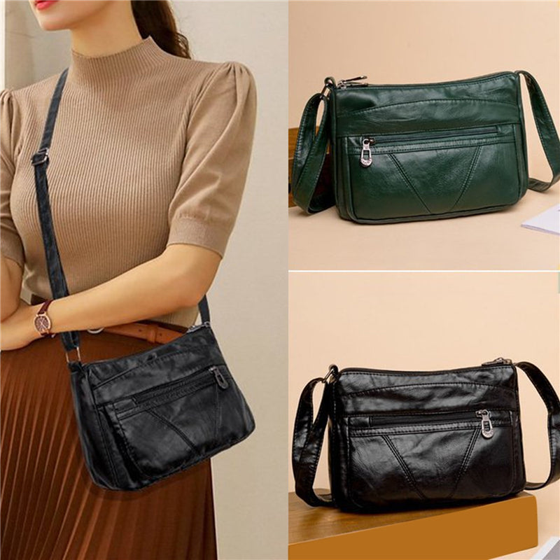 Luxury Designer Soft PU Leather Shoulder Bag for Women