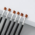 Mini Eyebrow Brush and Eyeliner Brush with Black Handle
