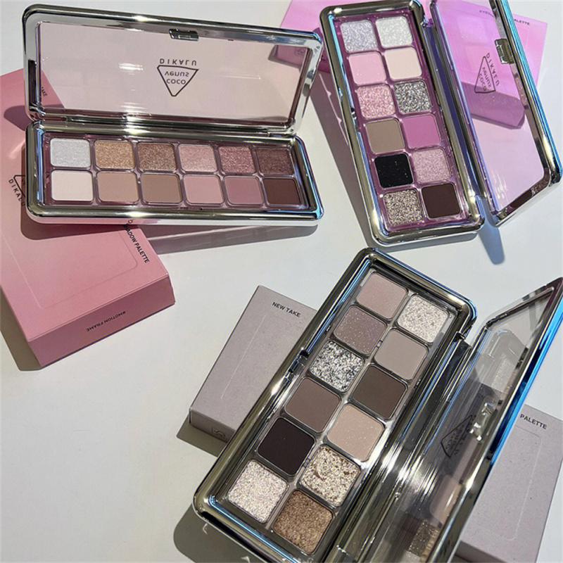 DIKALU 12 Color Matte Eye Shadow Cement Tray
