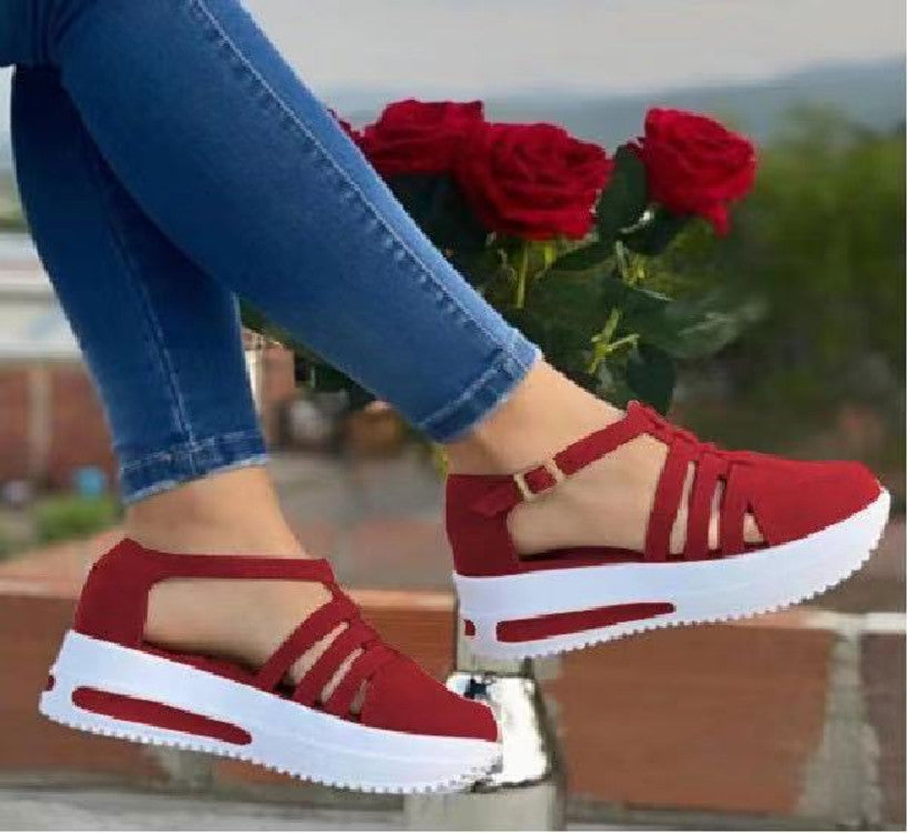 Leisure Women's Wedge Round Toe Shoes