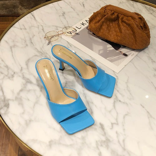 Elegant Square Toe Stilettos