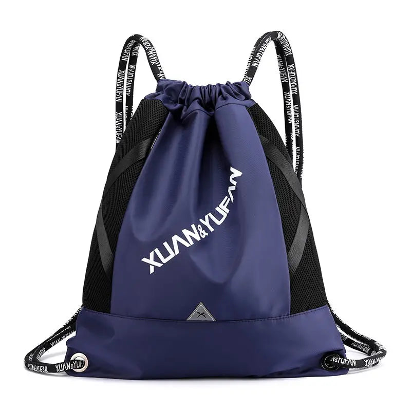 Large-Capacity Casual Sports Backpack with Drawstring