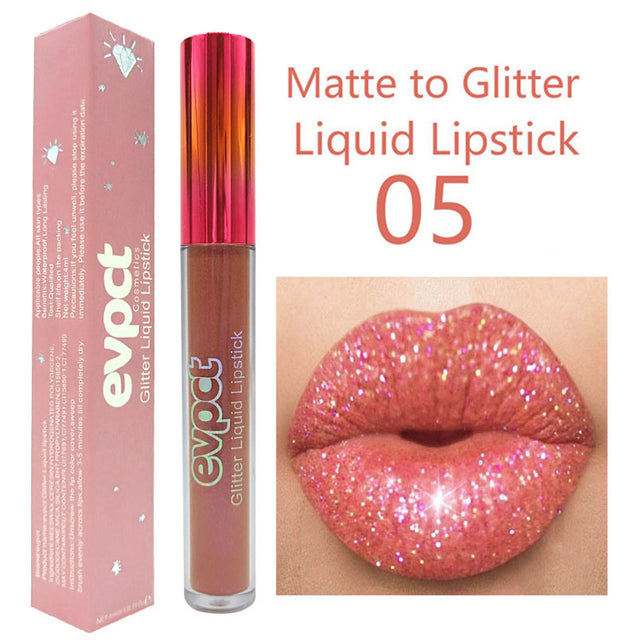 Elegant 15-Shade Glitter Lipstick Ensemble