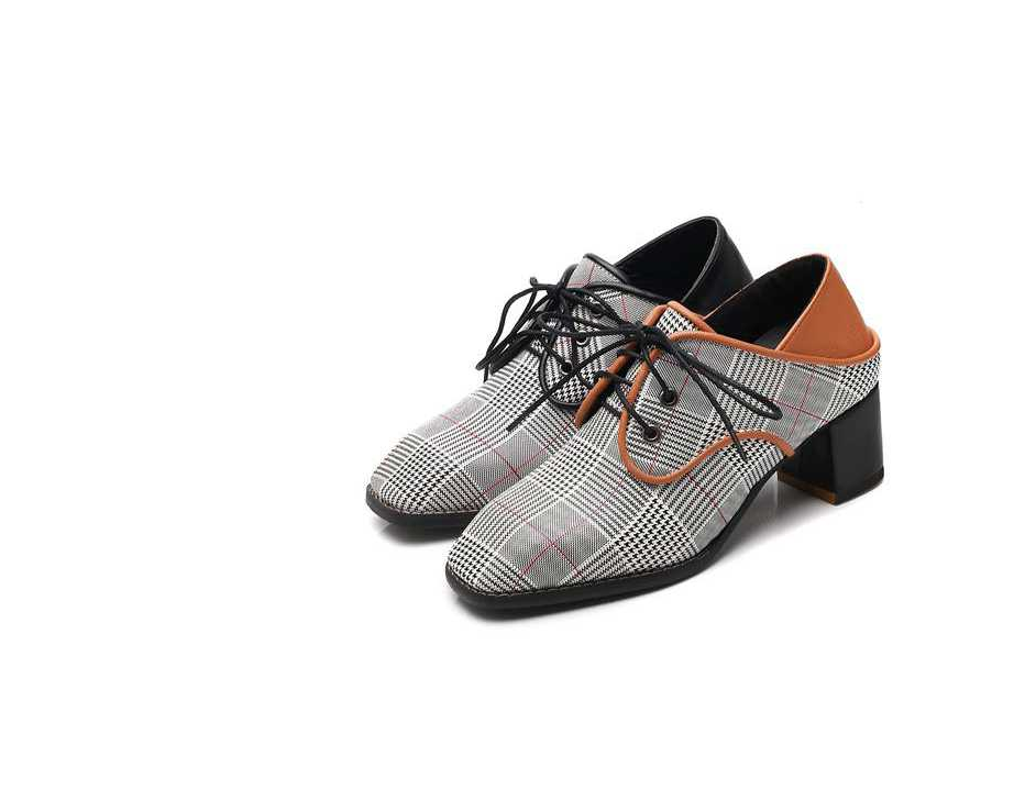 Elegant Chunky Heel Oxfords