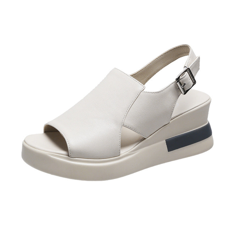 Elegant Summer Peep-Toe Wedges