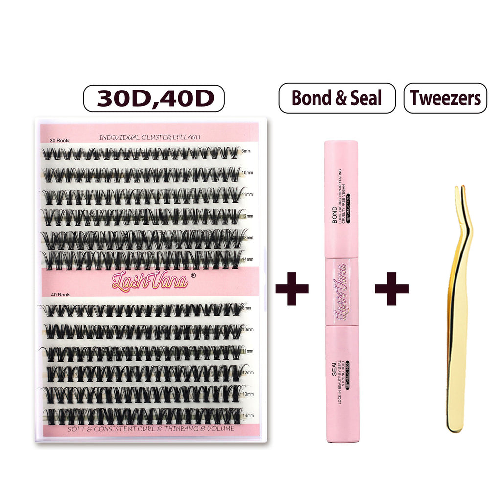 DIY Segment False Eyelash Set for Natural Look