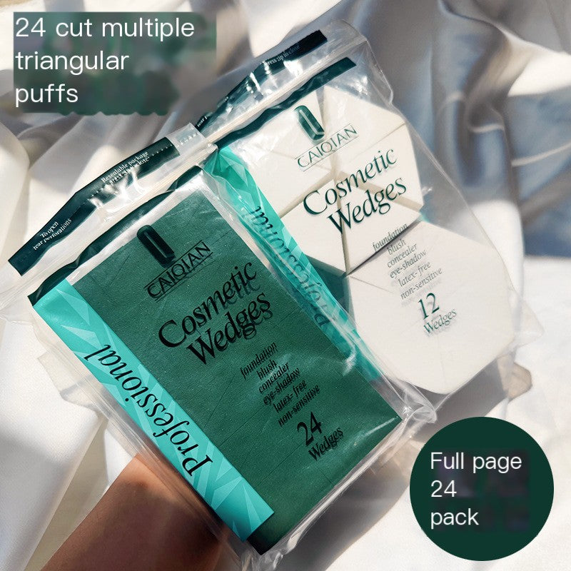Elite Triangular Makeup Sponges - 24 Pack