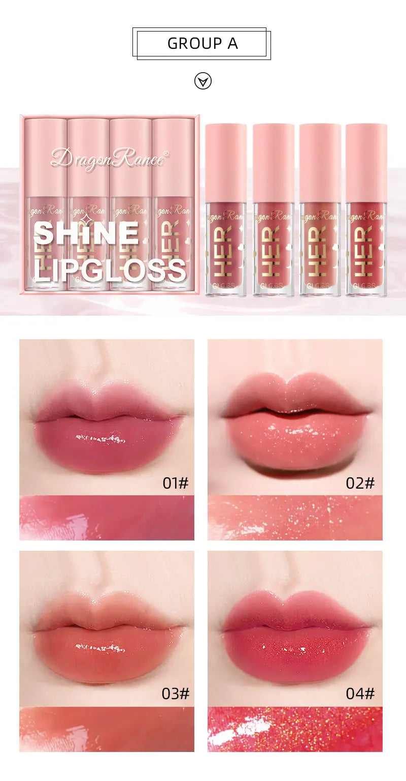 Elegant Pink Gloss Quartet