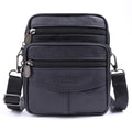 Genuine Leather Men's Crossbody Phone Bag and Waist Bag