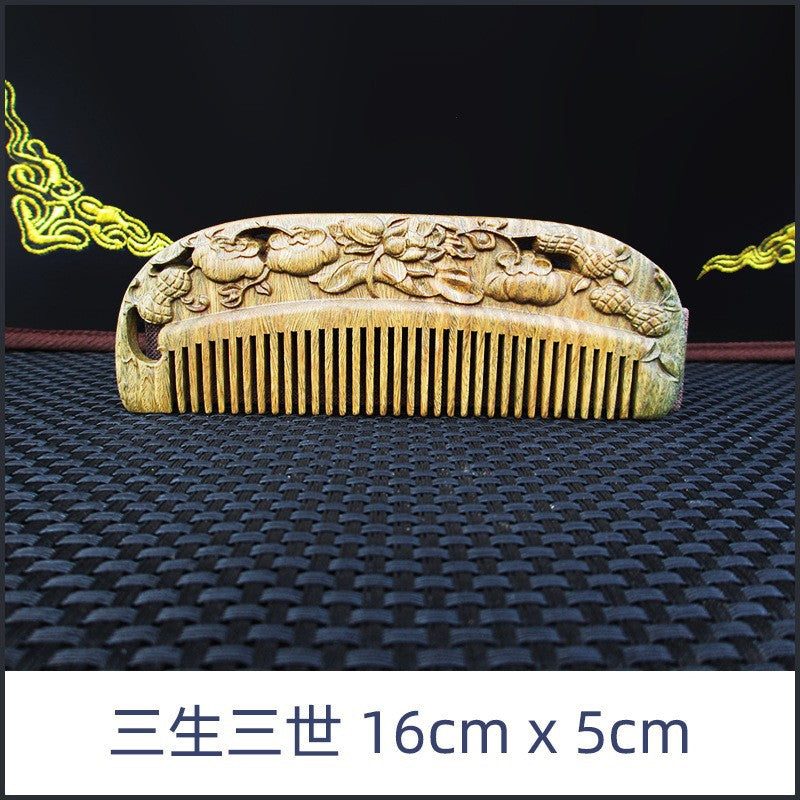 Elegant Vintage Sandalwood Combs