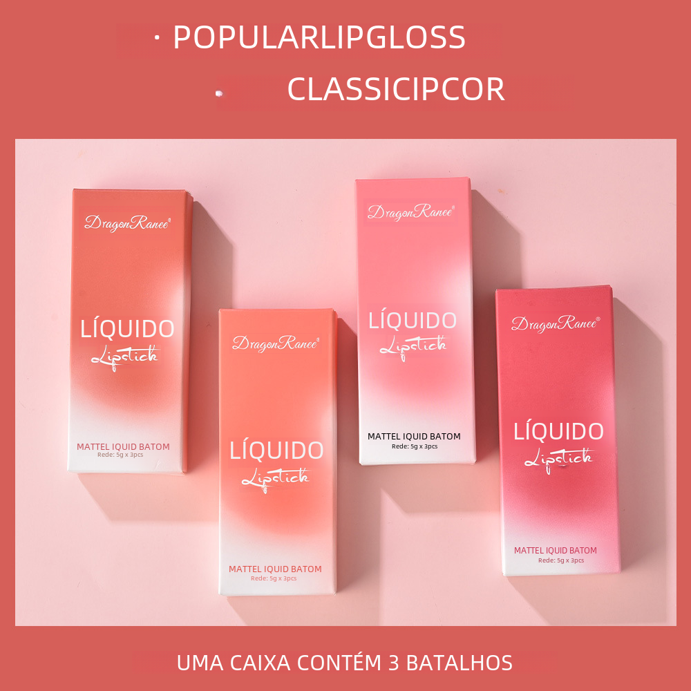 Elegant Matte Trio Lipstick Set