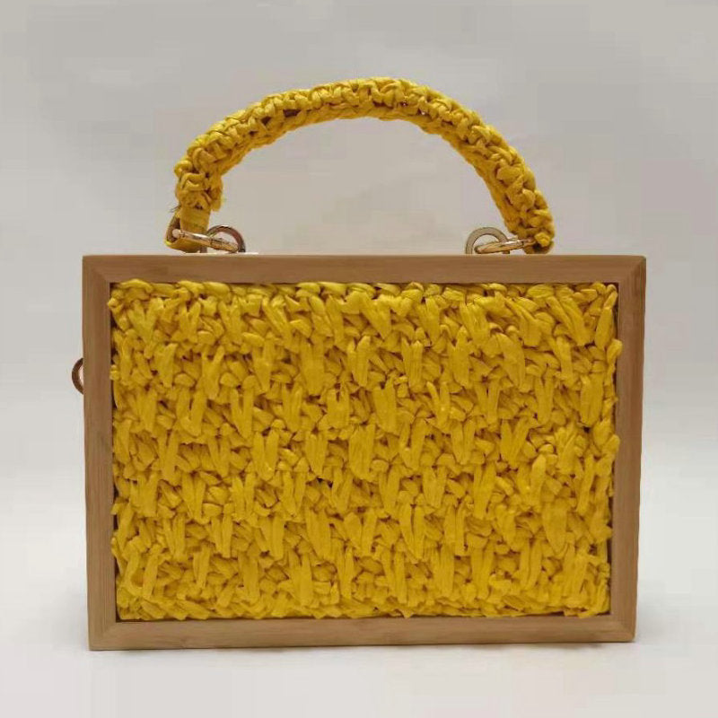 Elegant Straw Crossbody Bag