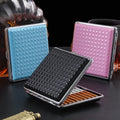 Elegant Grid Metal Cigarette Holder