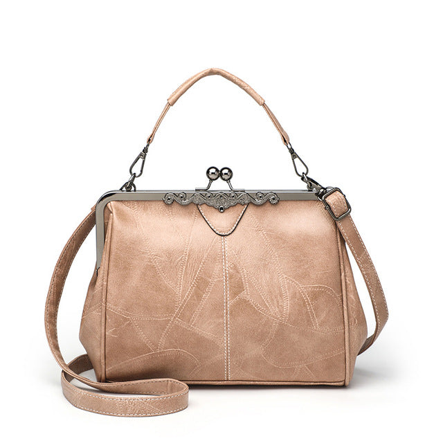 Annmouler Designer Vintage Luxury PU Leather Tote Bag
