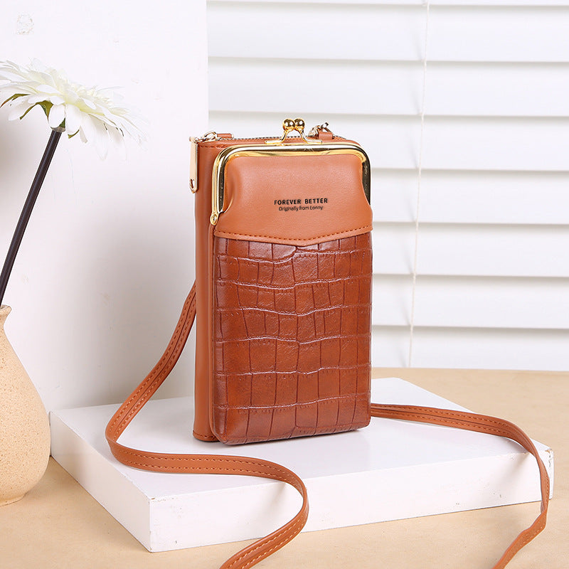 Lonny Women's Crocodile Pattern Crossbody Phone Bag