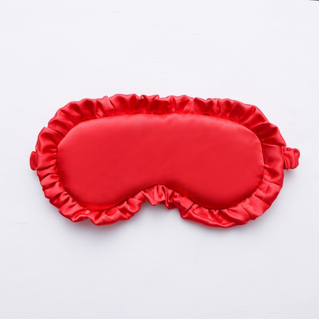 Luxury Silk Ruffle Eye Mask