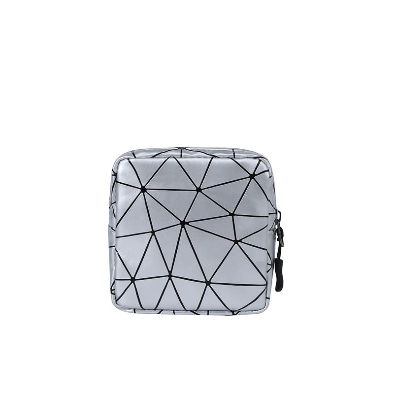 Elegant Geometric Sanitary Organizer Bag