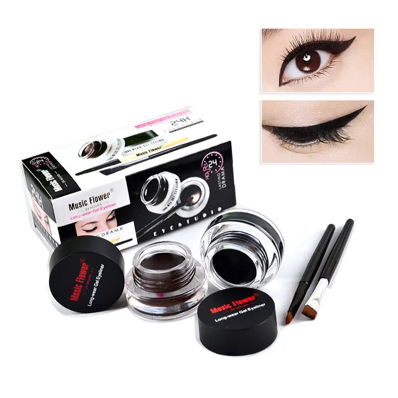 Festival Duo Eyeliner Set - Black & Brown