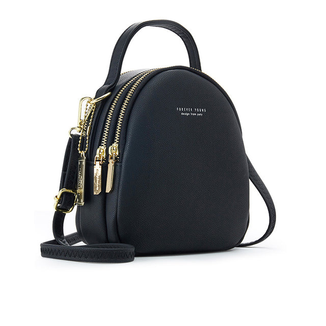 Chic Leatherette Mini Backpack