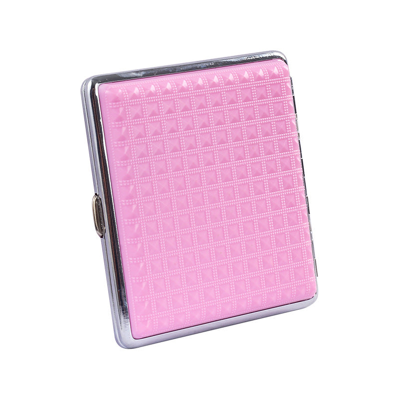 Elegant Grid Metal Cigarette Holder