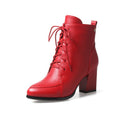 Elegant Pointed Toe Heel Booties