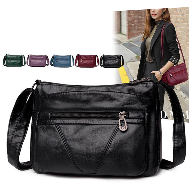 Luxury Designer Soft PU Leather Shoulder Bag for Women