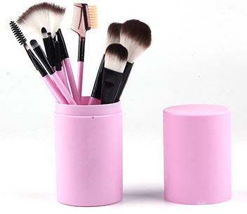 Elegant 12-Piece Cosmetic Brush Ensemble