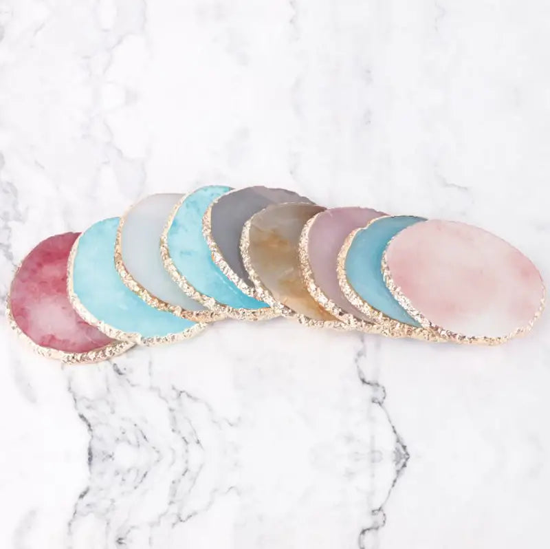 Elegant Agate Nail Art Display