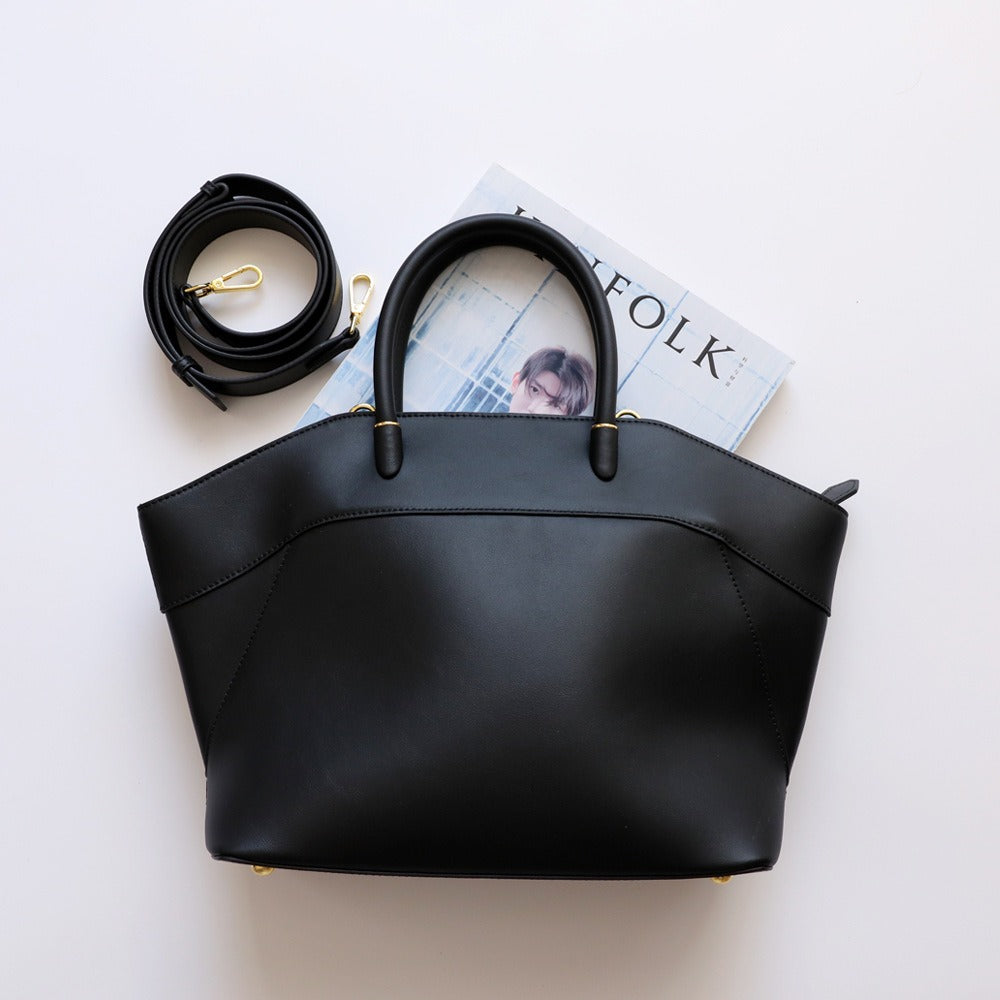 Portable Wings Style Cowhide Tote Bag