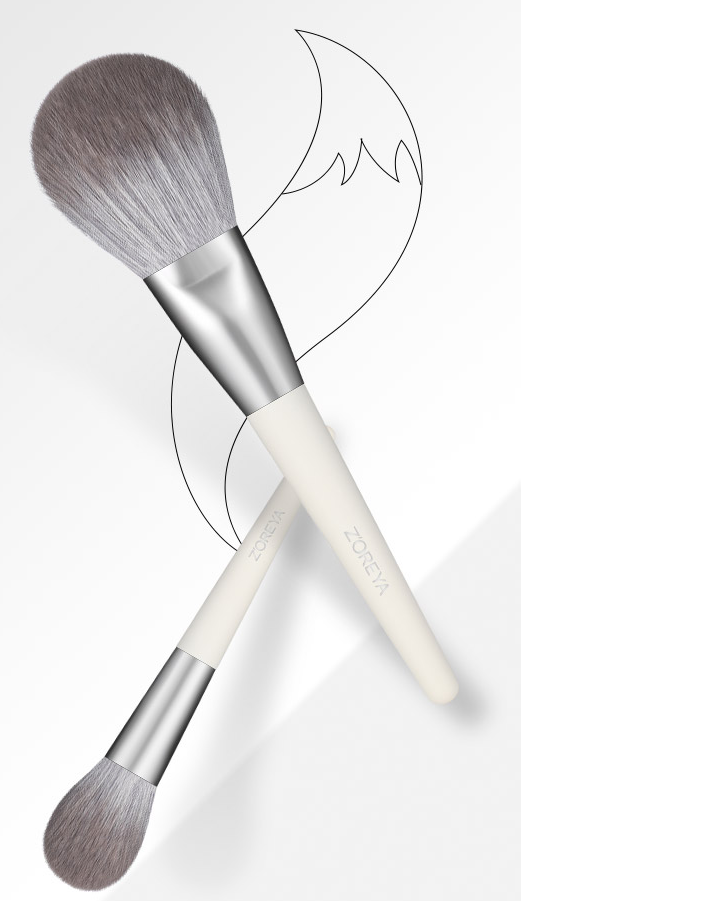 ZOREYA Elite 10-Bristle Makeup Brush Ensemble