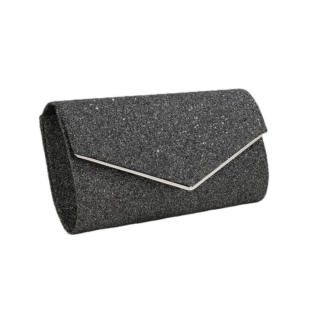 New Cross-Border Evening Clutch Bag with Metal Design