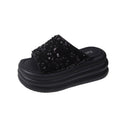 Elegant Sequin Slide Sandals