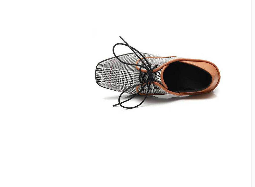 Elegant Chunky Heel Oxfords